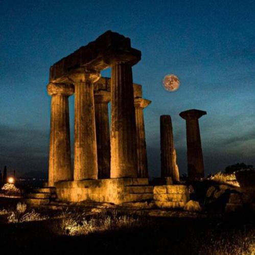 Aνεξάρτητη Παραδοσιακή Πέτρινη Κατοικία Corinth Екстер'єр фото